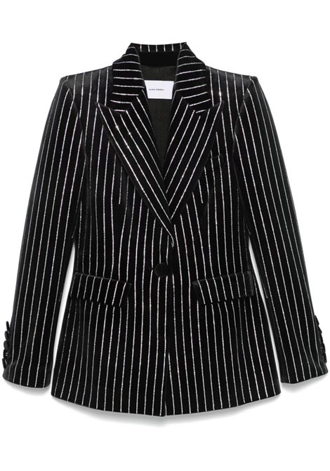 Black crystal-embellished velvet blazer Alex perry - women